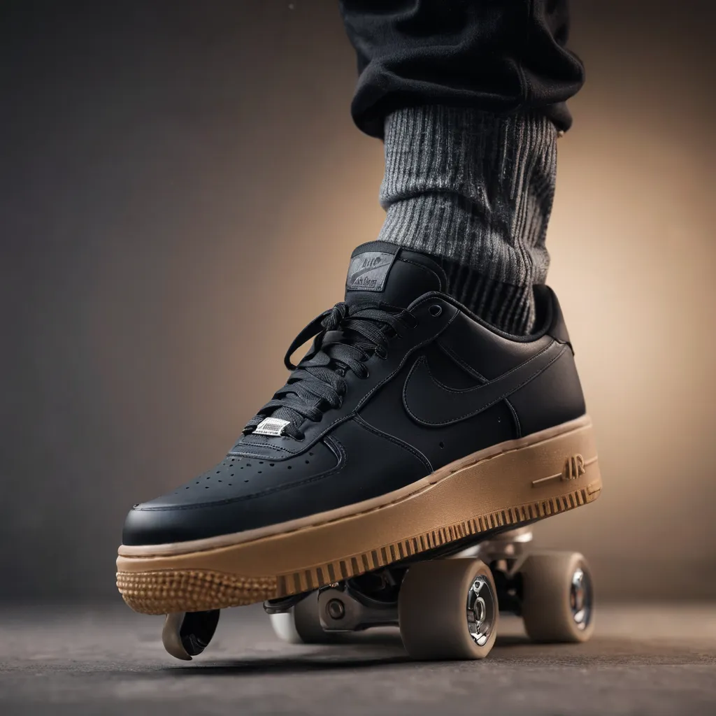 nike air force 1 platform black