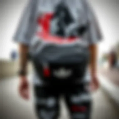 Stylish combinations of the Adidas bumbag with skate apparel.