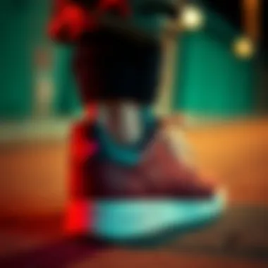 Performance Features of Adidas LA Trainers Close-up shot of the Adidas LA Trainers highlighting performance features