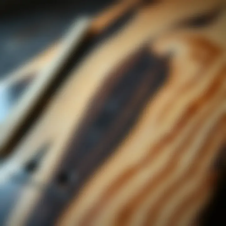 Construction Materials of Baker Skate Deck 8.25 Detailed view of the construction materials used in Baker Skate Deck 8.25