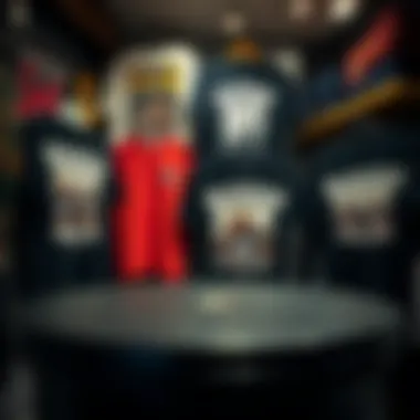 Urban Fashion: Biggie T-Shirt Collection A collection of Biggie t-shirts displayed in an urban fashion shop.