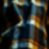 Brixton flannel jacket showcasing intricate fabric patterns