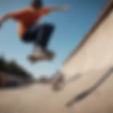 Skateboarder performing tricks in Catiba Pro High shoes