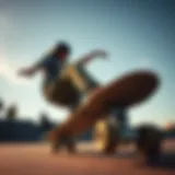 Dynamic skateboarding collaboration showcasing artistic boards