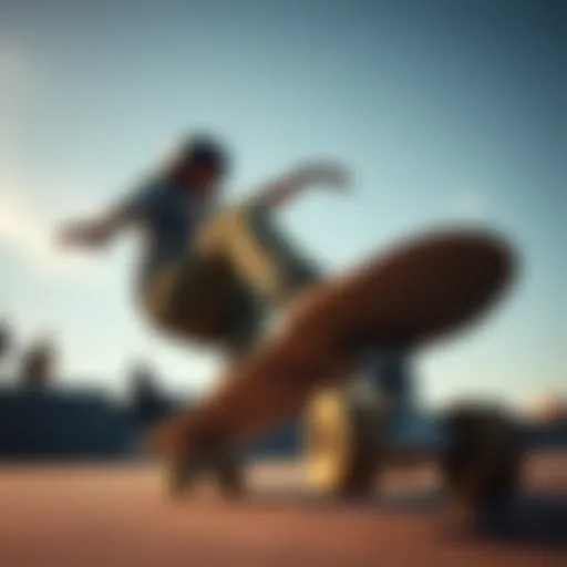 Dynamic skateboarding collaboration showcasing artistic boards