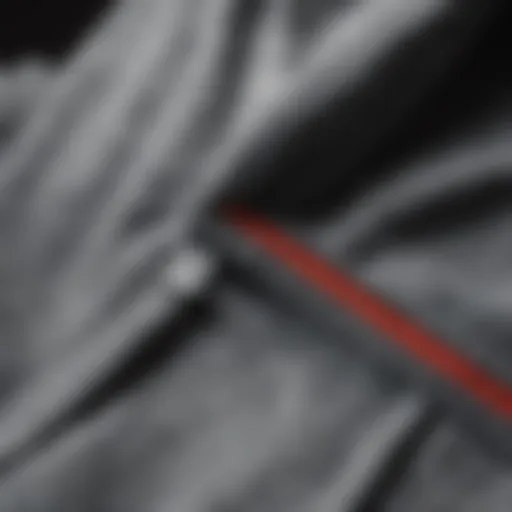 Close-up of Champion hoodie fabric texture