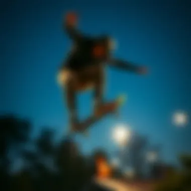 Capturing Action: The Perfect Camera for Skateboarding High-quality camera capturing a skateboarder mid-air