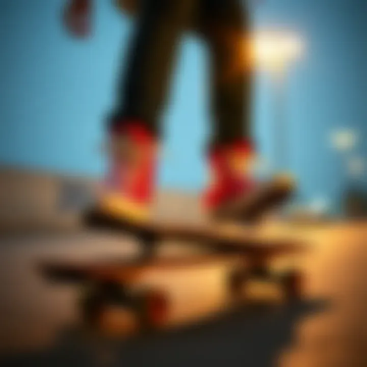 Skateboarding with Chuck Taylor All Star Mid Top Skateboarder performing tricks while wearing Chuck Taylor All Star Mid Tops