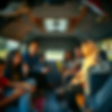 Community Engagement Through ComfyCush Vans Diverse group of skaters enjoying a session in ComfyCush Vans