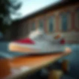 Stylish ComfyCush Vans displayed on a skateboard