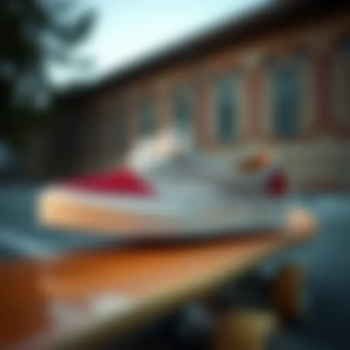 The Aesthetic Appeal of ComfyCush Vans Stylish ComfyCush Vans displayed on a skateboard