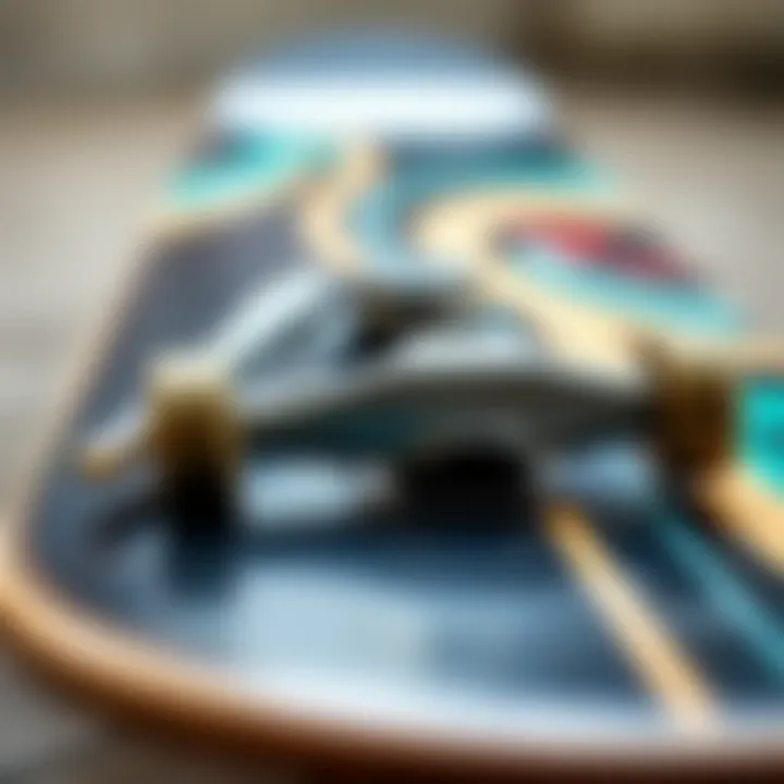 Key Features of Skateboard Decks Close-up of skateboard deck features