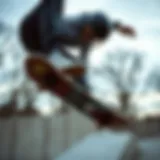 Skateboarding action shot captured with a camera