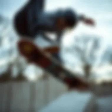 Skateboarding action shot captured with a camera