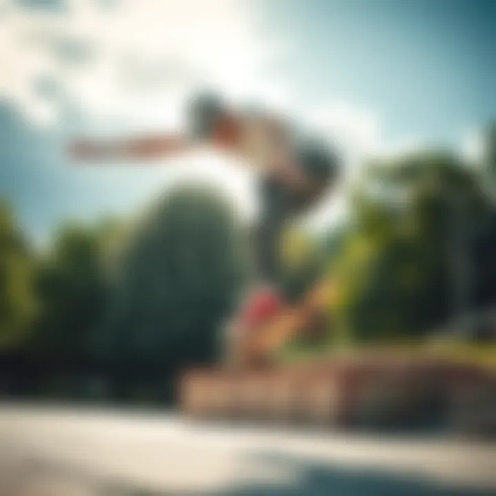 Embracing the Culture: Chuck Taylor in Action Skateboarder performing a trick wearing Chuck Taylor sneakers