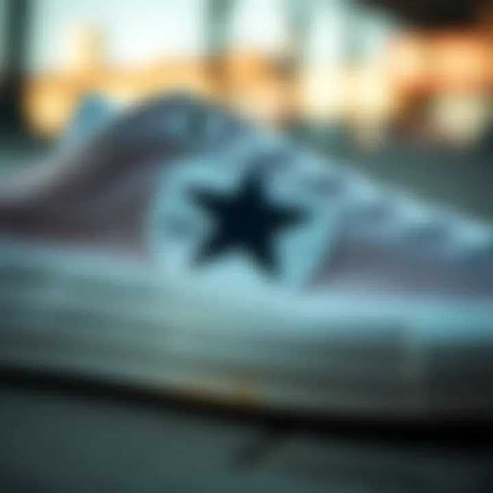 The Iconic Star: A Symbol of Legacy Detailed view showcasing the iconic star logo on the sneaker