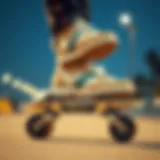 Innovative convertible skate design showcasing transformation mechanism