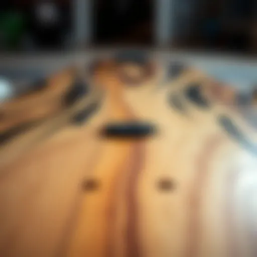 Exploring Skateboard Deck Materials Close-up of various skateboard deck materials