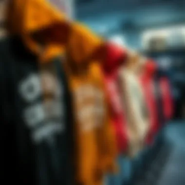 Diverse Style Collection A collection of Crooks Castles hoodies in various colors on display, emphasizing style diversity.