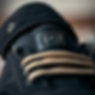 Detailing of DC Shoes Size 10 Close-up of DC Shoes size 10 detailing