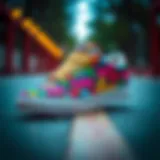 Custom Etnies design showcasing vibrant colors and unique patterns