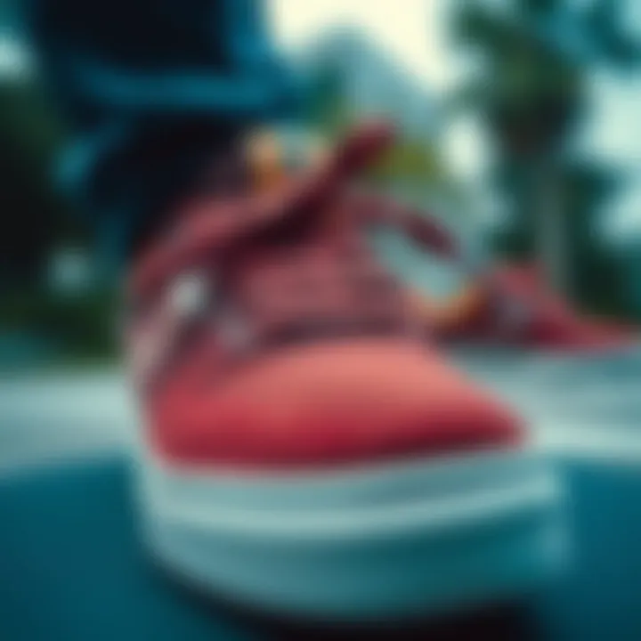 Key Features of Durable Skate Shoes Close-up of skate shoe features highlighting durability