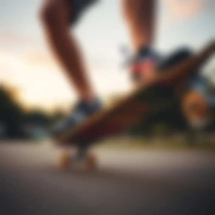 Performance-Driven Affordable Skate Shoes Skateboarder wearing quality affordable shoes while skating