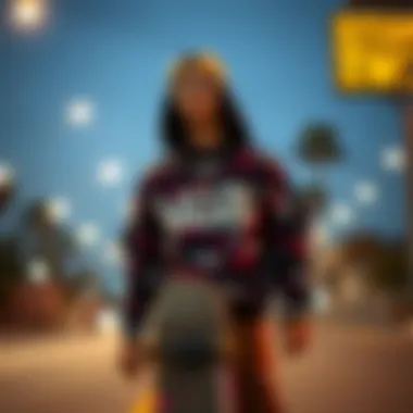 Skateboarder Embracing the Vans Lifestyle Skateboarder in Vans gear