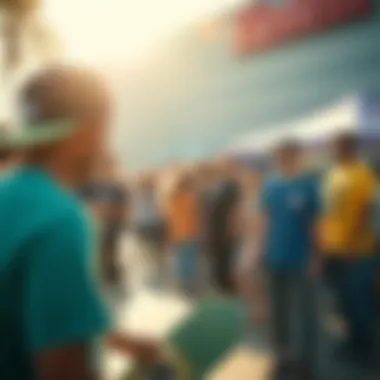 Engaging the Community: Element's Impact Beyond Skateboarding A vibrant Element skateboarding event promoting community engagement