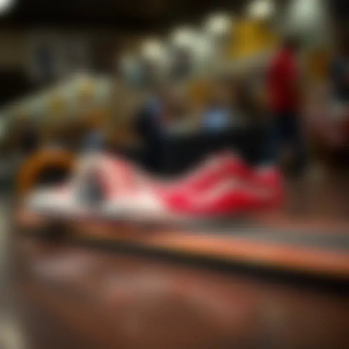 Graph depicting the evolution of skate shoes over time