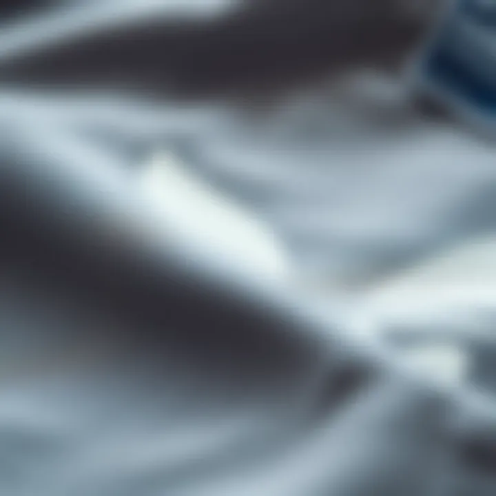 Detail of the fabric texture showcasing comfort