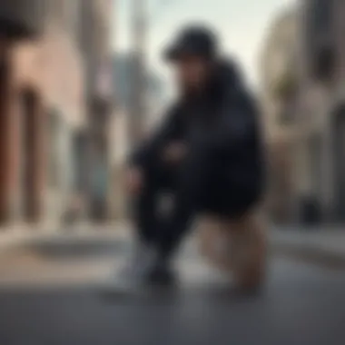 Versatile Styling with Converse Stylish outfit showcasing all black Converse high tops with casual attire.
