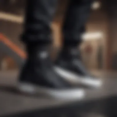 Fashion Fusion: Styling Black High Tops Fashion-forward individuals pairing black high tops with trendy outfits