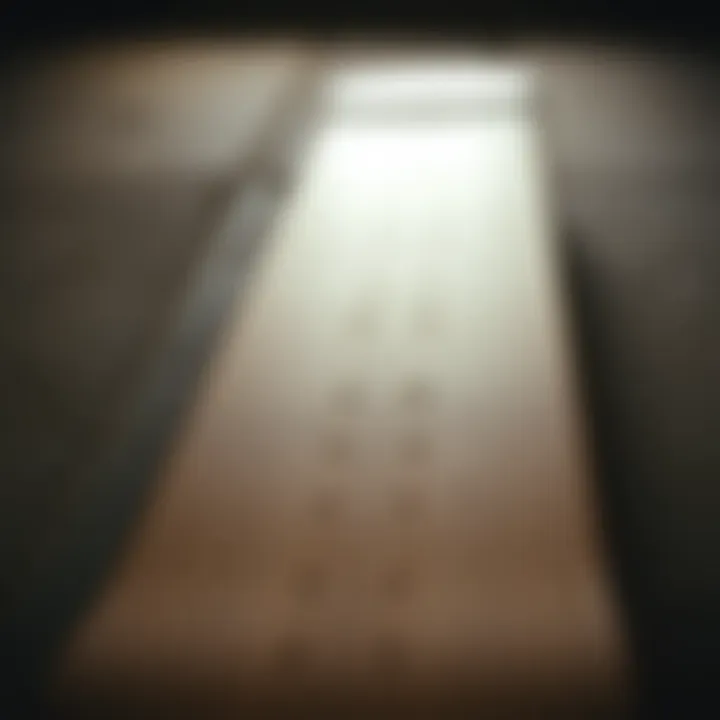 The Unadorned Surface: A Blank Slate for Creativity A close-up view of a blank skateboard deck