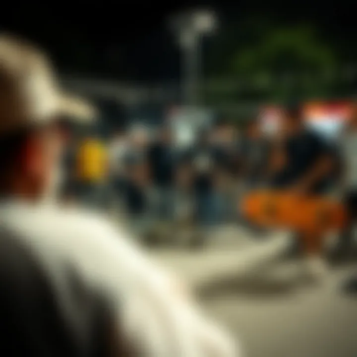 Community Engagement with CCS Blank Decks Group of skateboarders engaging in a community event centered around blank decks