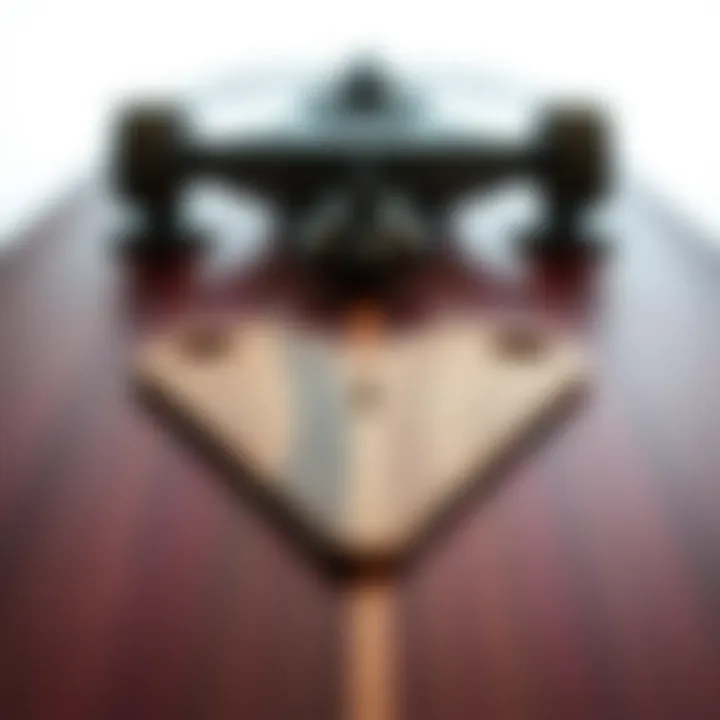 Quality Materials in Longboard Deck Construction Close-up of materials used in cruiser longboard decks highlighting quality craftsmanship