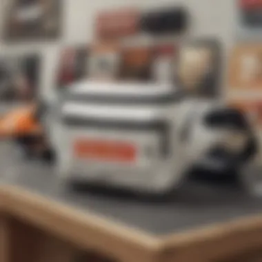 Off-White Fanny Pack in Skate Fashion Market Market display featuring Off-White fanny packs alongside other skate fashion items.