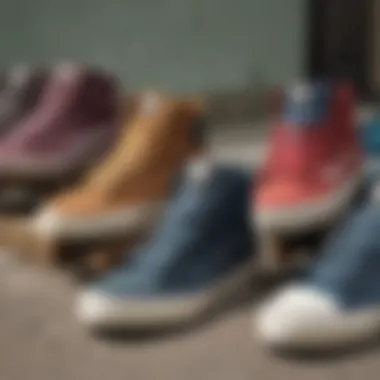 The Evolution of Skate Shoes: A Historical Perspective Historical images of the evolution of skate shoes leading to the DC Pure High Top