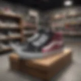 Vans footwear collection on display