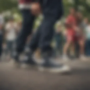 Group of skateboarders wearing Chuck Taylors