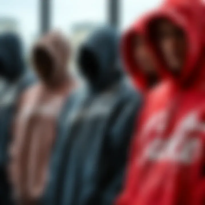 Brands Shaping the Trend A collection of drippy hoodies from various brands