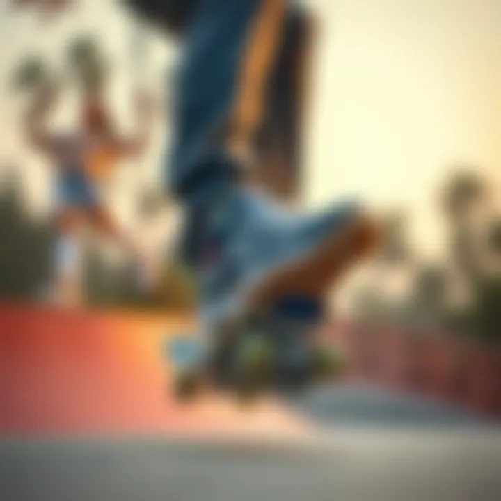 Skateboarding Performance with Fila Disruptor 2 Demonstration of the Fila Disruptor 2 in a skateboarding performance