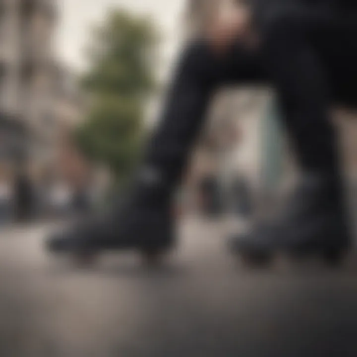 Group of skaters showcasing their black Vans