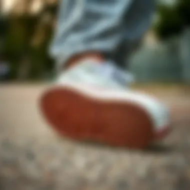 Grip and Performance of the Vans Yacht Club Old Skool Close-up of Vans Yacht Club Old Skool's sole and grip