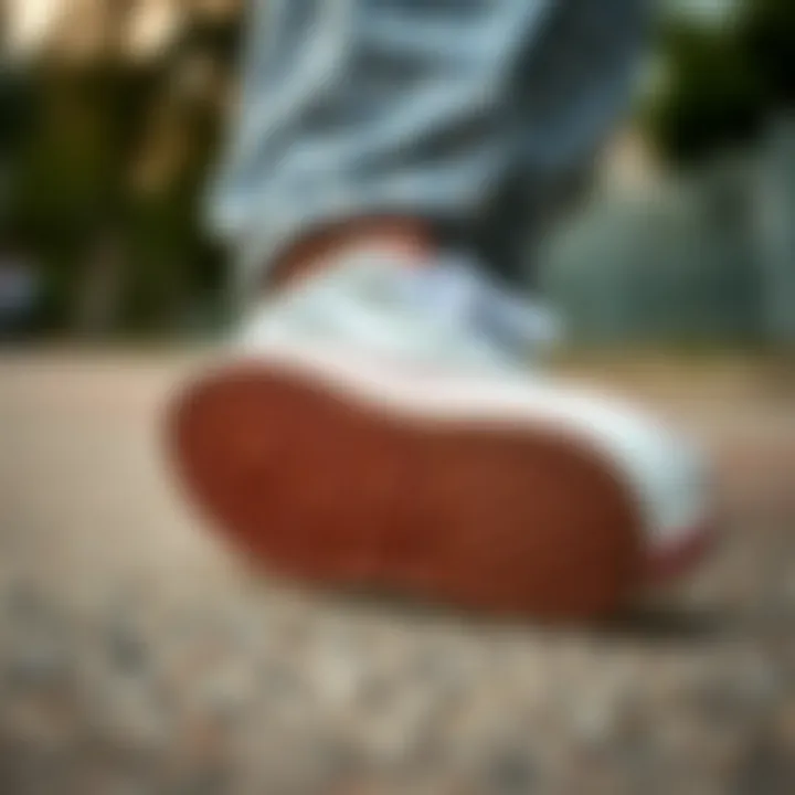 Grip and Performance of the Vans Yacht Club Old Skool Close-up of Vans Yacht Club Old Skool's sole and grip