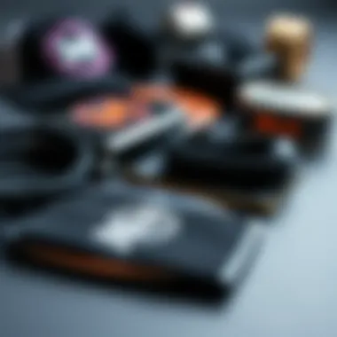 Detail of Moxi Skate Accessories Close-up of Moxi skate accessories laid out with attention to detail and design