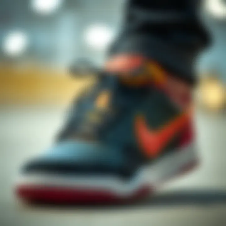 Close-up view of Nike Nyjah 2 showcasing its unique design elements