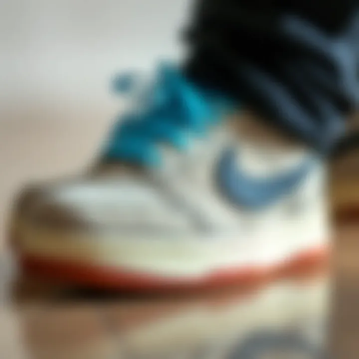 Detailed look at the materials used in the Nike Nyjah 2 skate shoe