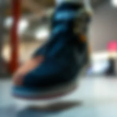 A detailed view of Nike SB's innovative technology in footwear