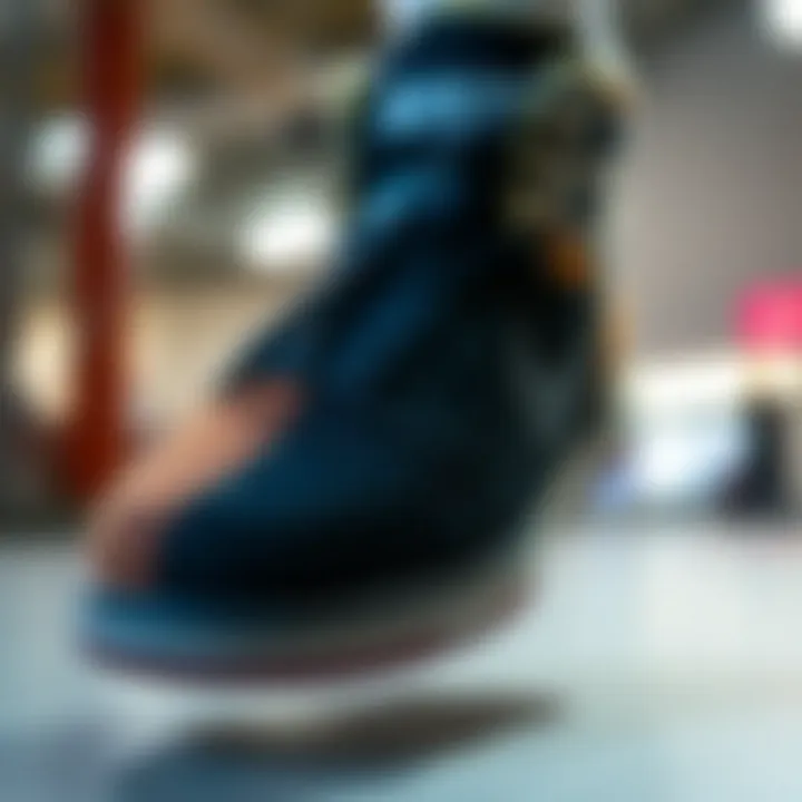A detailed view of Nike SB's innovative technology in footwear